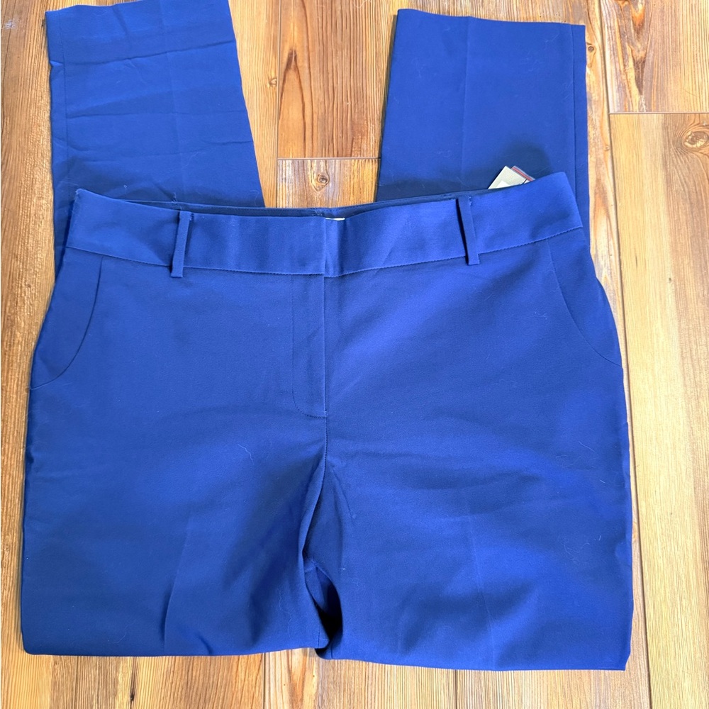 Chaus Blue Straight Leg Pants Professional Tailored Fit - Picture 5 of 6
